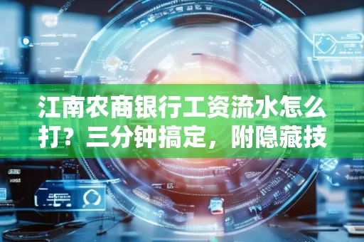 江南农商银行工资流水怎么打?三分钟搞定,附隐藏技巧
