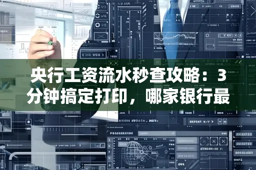 央行工资流水秒查攻略:3分钟搞定打印,哪家银行最快?