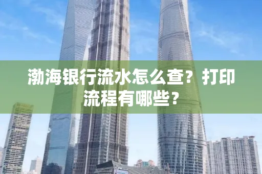 渤海银行流水怎么查?打印流程有哪些?