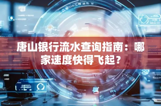 唐山银行流水查询指南:哪家速度快得飞起?