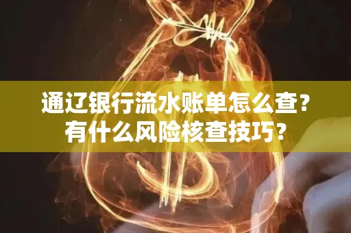 通辽银行流水账单怎么查？有什么风险核查技巧？