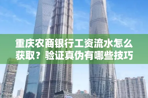 重庆农商银行工资流水怎么获取?验证真伪有哪些技巧?